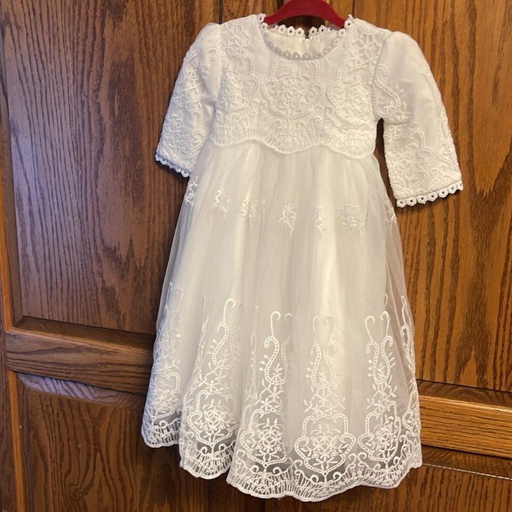 Beautiful little christening or baptismal dress.